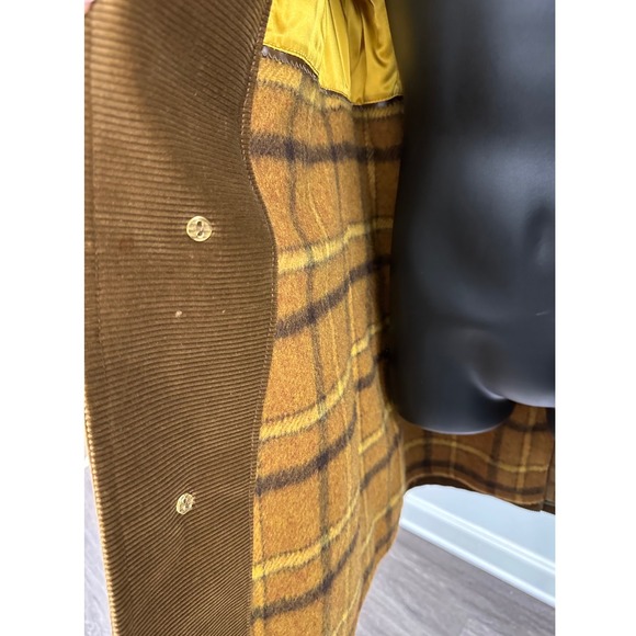 Vintage Sears The Mens Country Coat Corduroy Brown Heavyweight Jacket Mens L 40 - Picture 13 of 16